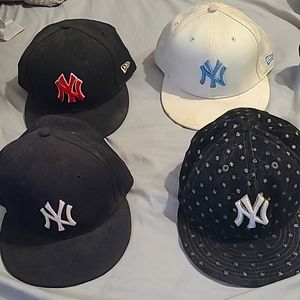 4 New York New era hats read description